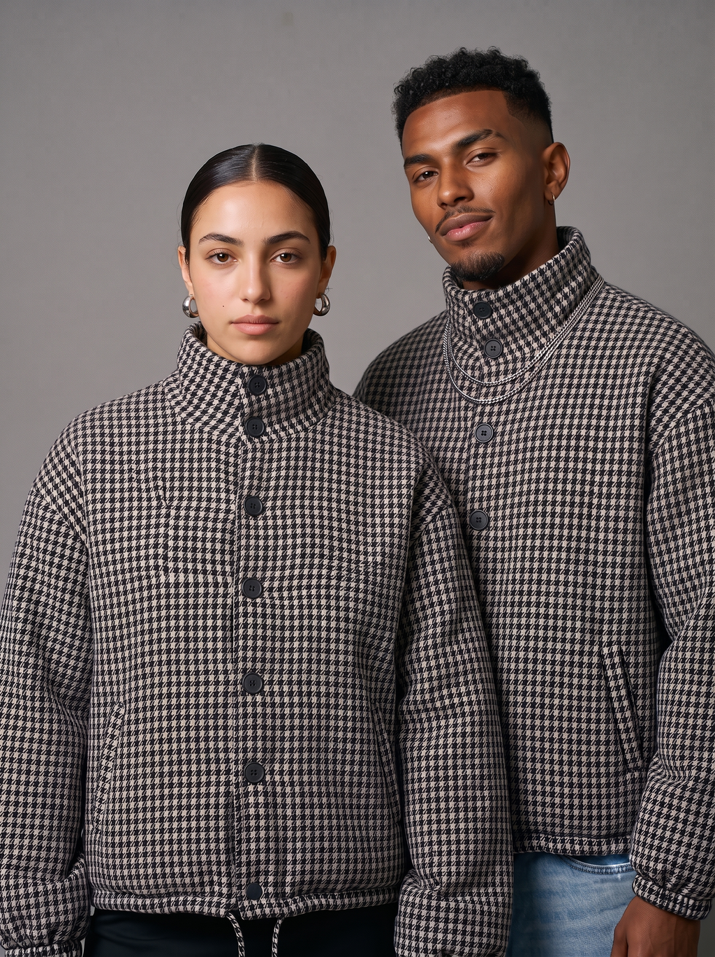 Black & White Premium Check Jacket