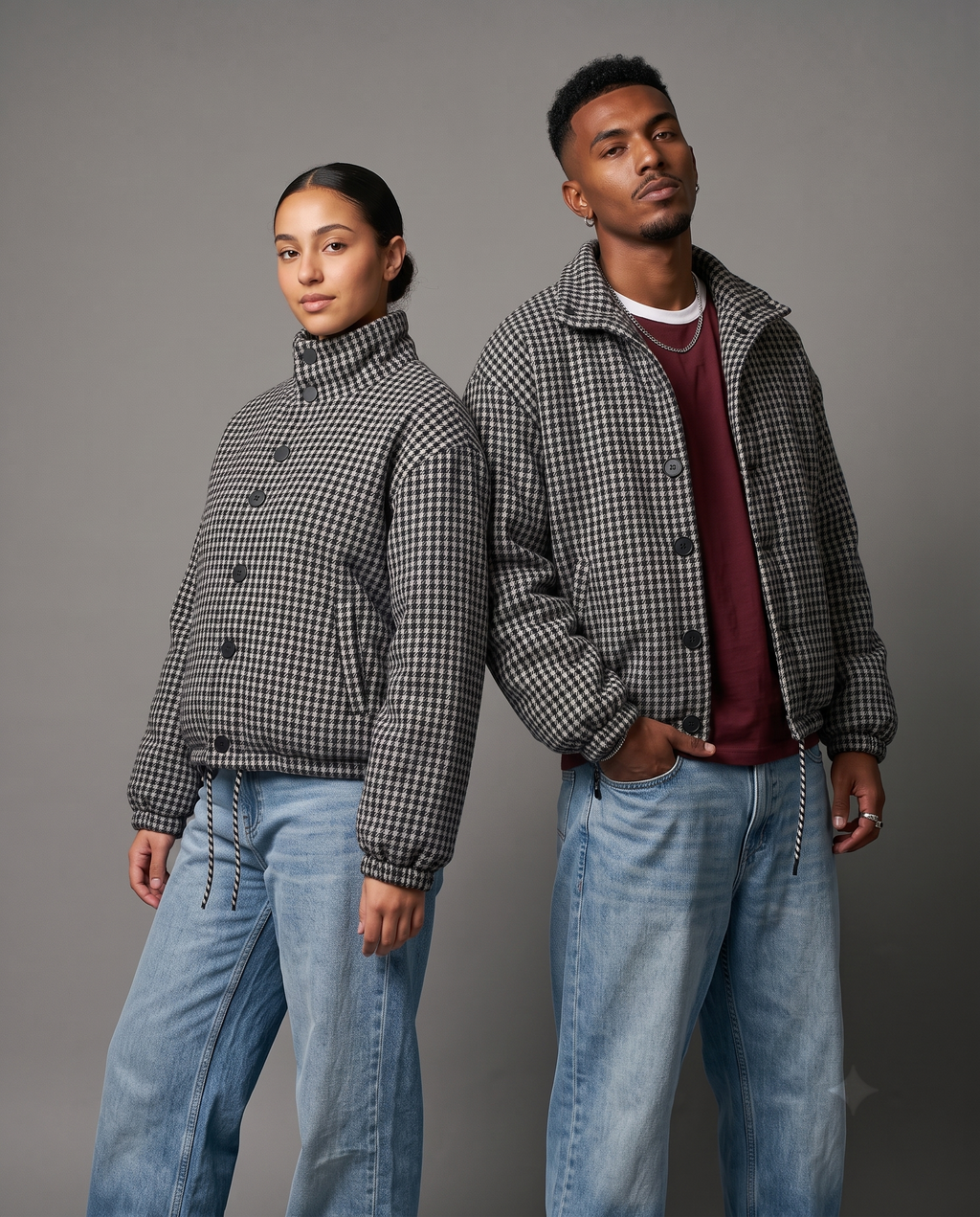 Black & White Premium Check Jacket