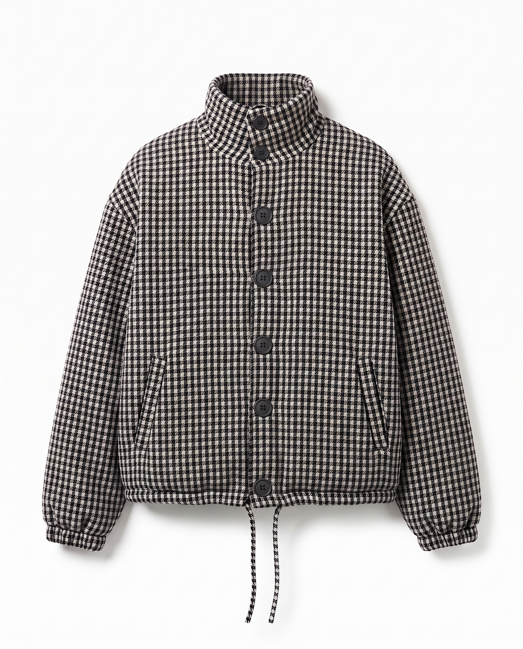 Cropped Premium Check Jacket