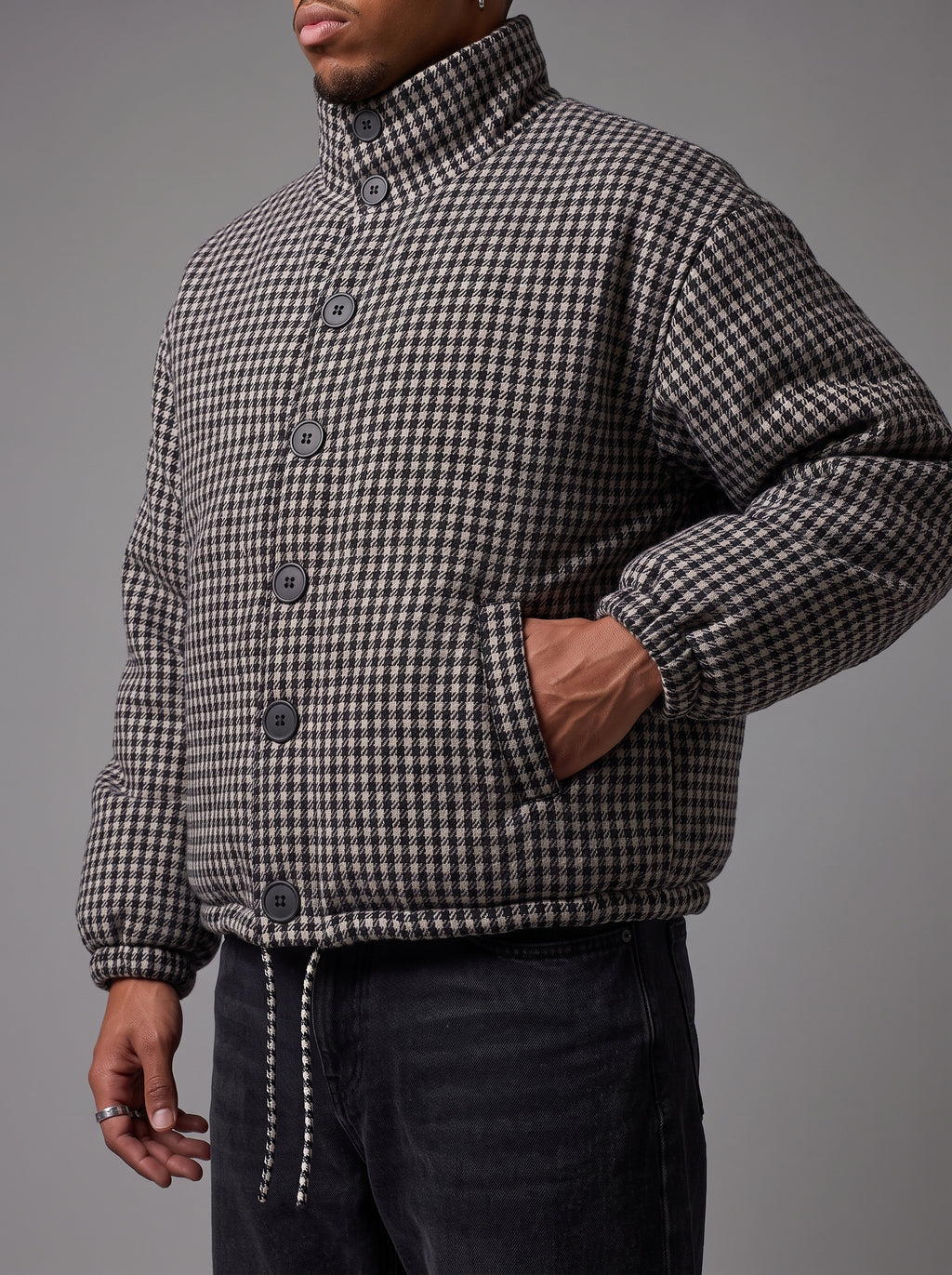 Checked Country Jacket Box Fit Premium Check Jacket – NYS